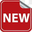 红色方块折角new图标