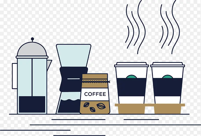 咖啡喝咖啡因饮料活动带塑料
