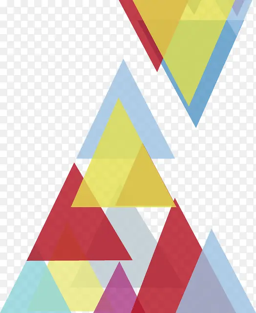 抽象炫彩三角
