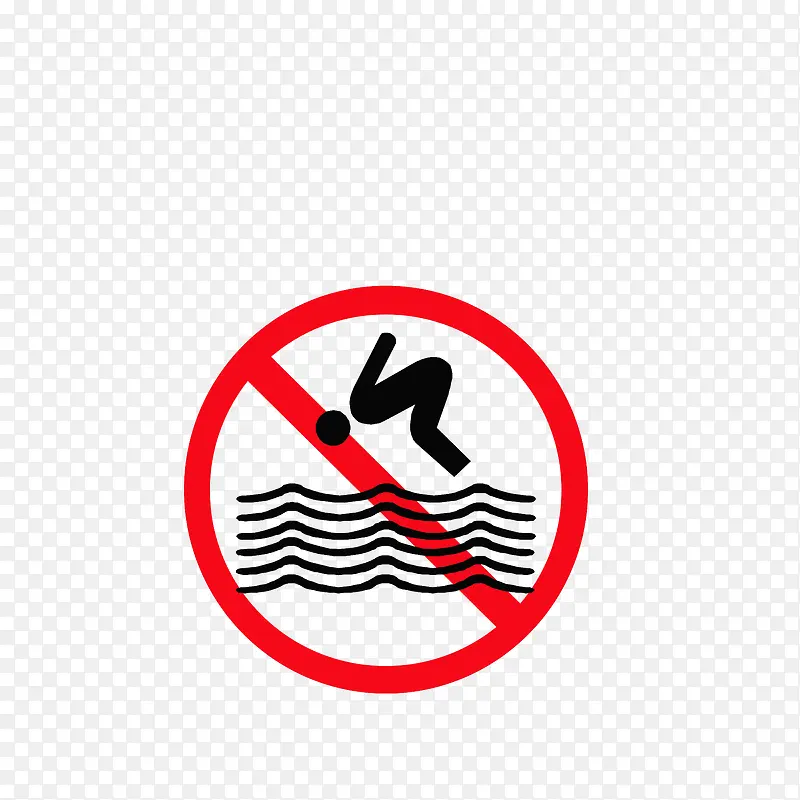 不明水域，禁止跳水