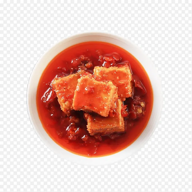 香辣风味的红椒霉豆腐