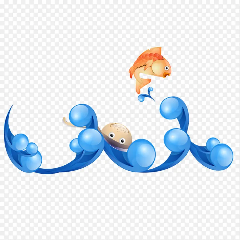 波浪特效免抠素材