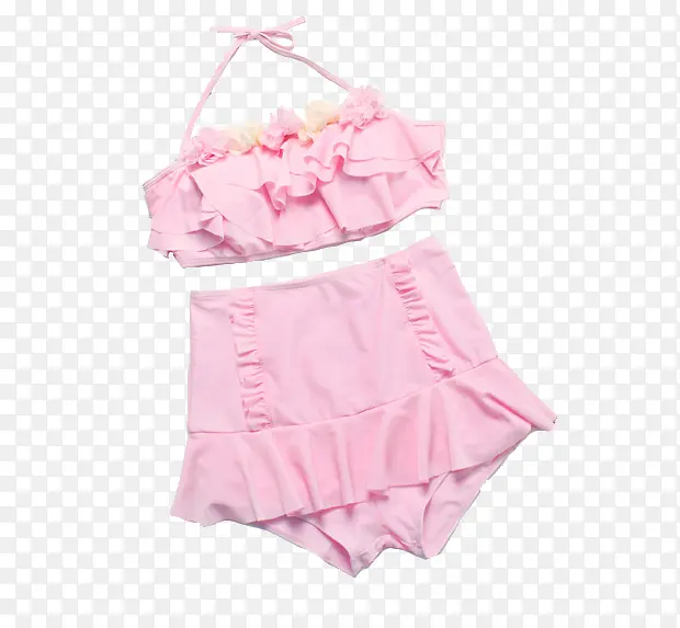 粉色游泳衣