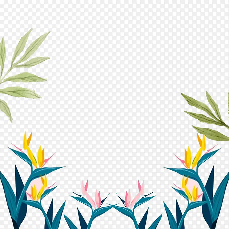 春季海报装饰边框设计