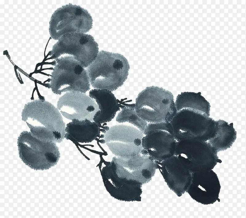 水墨葡萄
