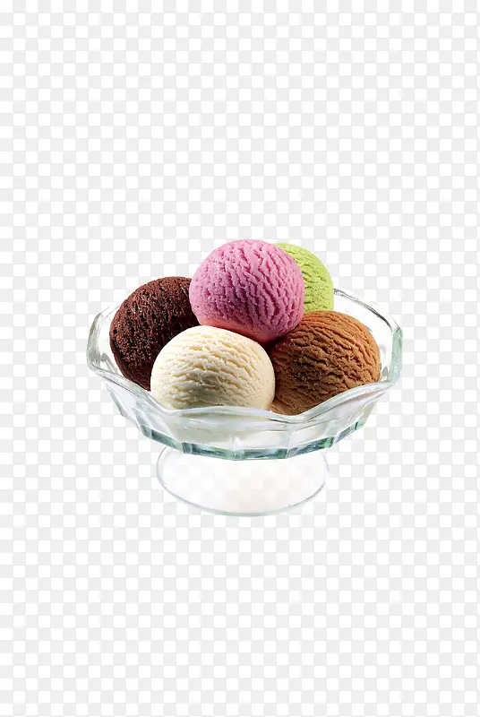 多色冰淇淋球