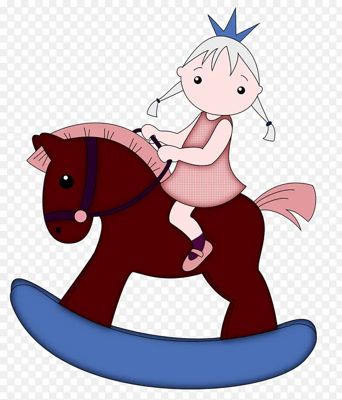 骑马的小女孩