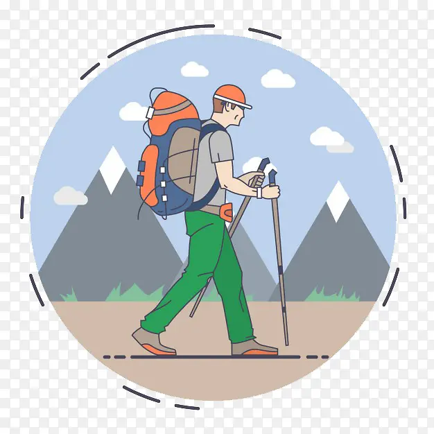 徒步登山PNG图片素材下载_图片编号yrmvbjbe-免抠素材网