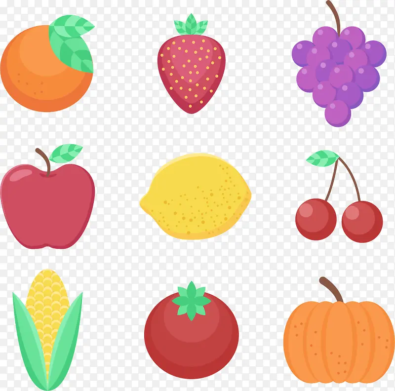 彩色食物水果