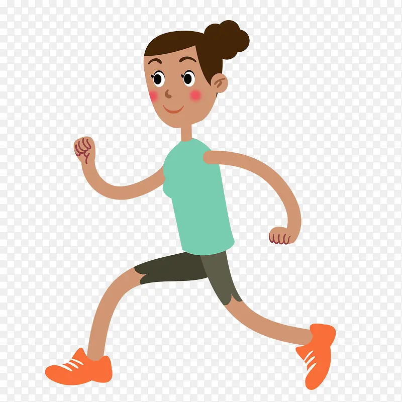 跑步马拉松运动女生