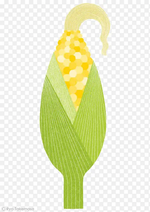 卡通创意玉米