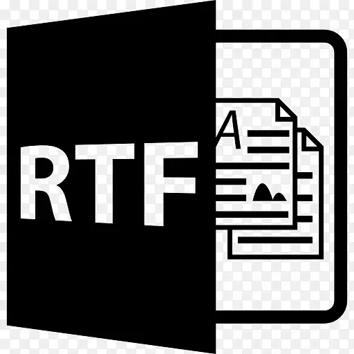 RTF格式的开放文件格式图标