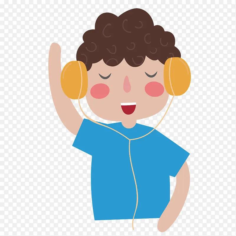 卡通听音乐PNG下载PNG图片素材下载_图片编号yrmvdgbz-免抠素材网