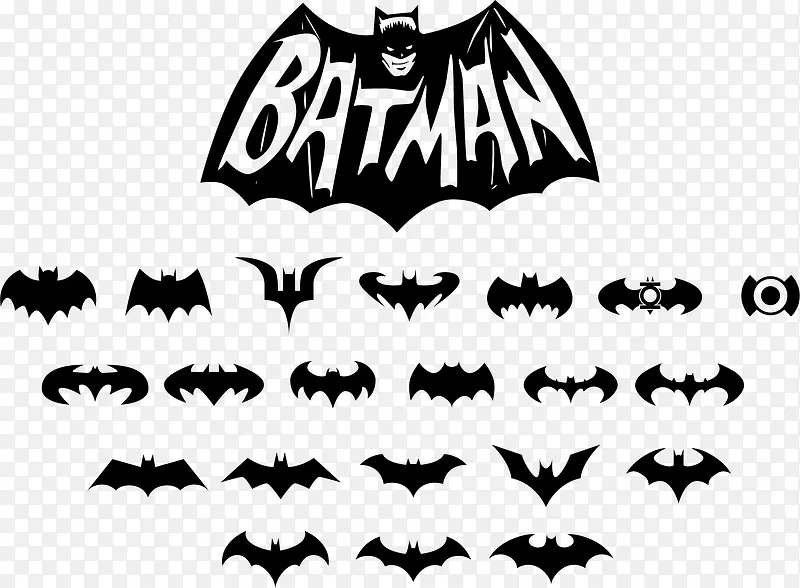 21个蝙蝠侠BATMAN标志