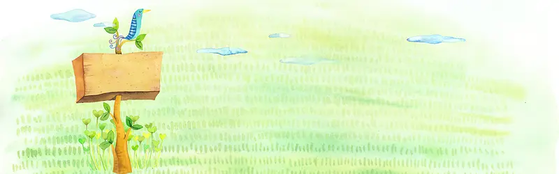 清爽手绘简约淘宝背景