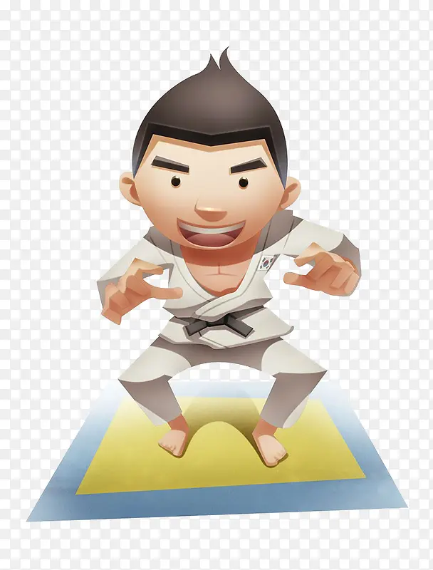 柔道插画