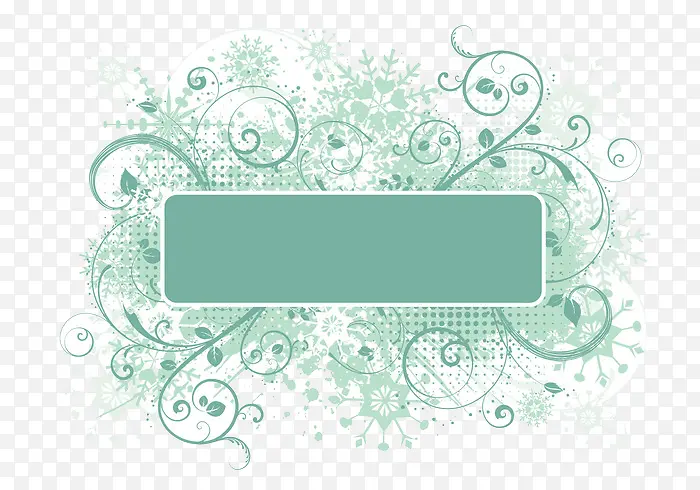 枝叶绽放方框