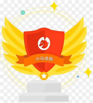 金黄色翅膀红色海报