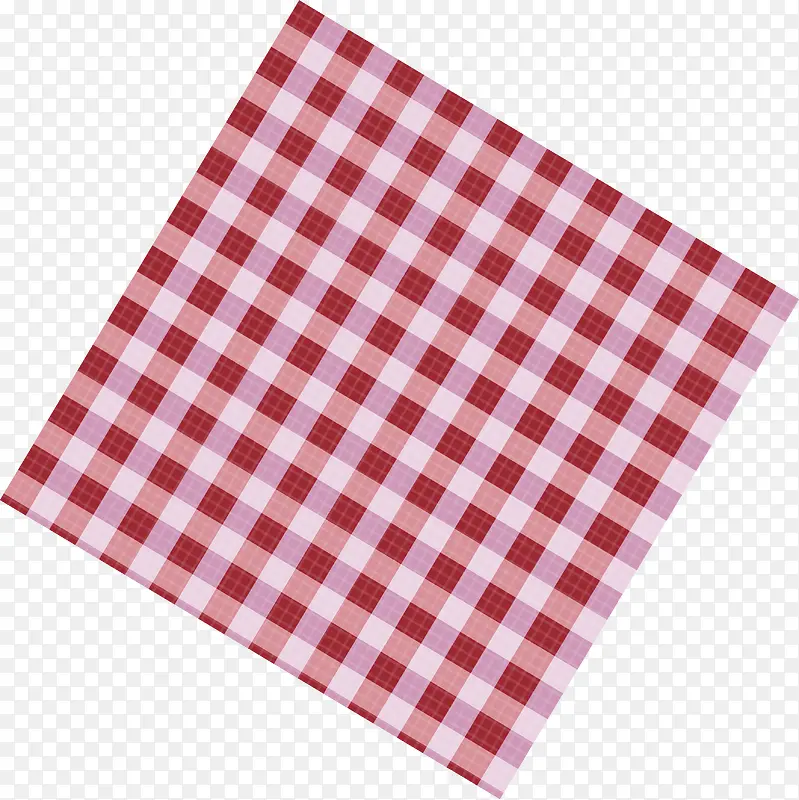 红白方格子桌布