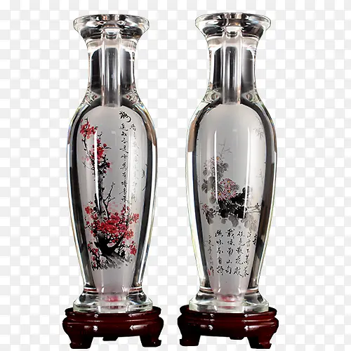 复古图案花瓶