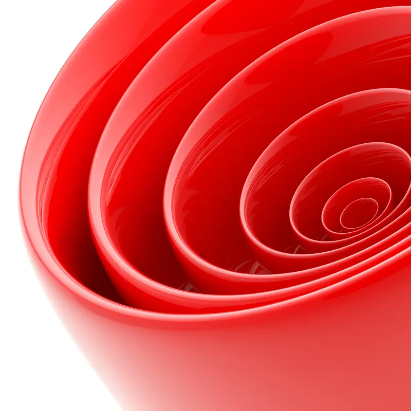 红色大圆套小圈的圆形