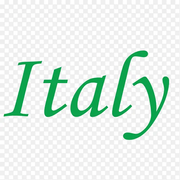 Italy艺术字