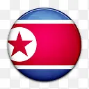 国旗北韩国国世界标志