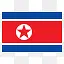 北韩国国旗Flags-Flat-icons