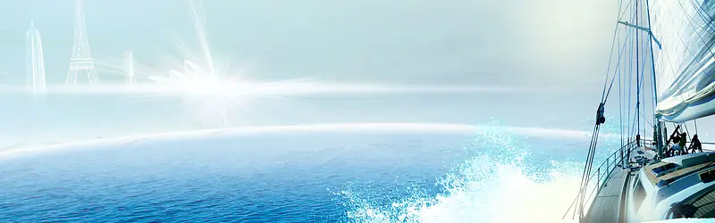 海天一色背景banner