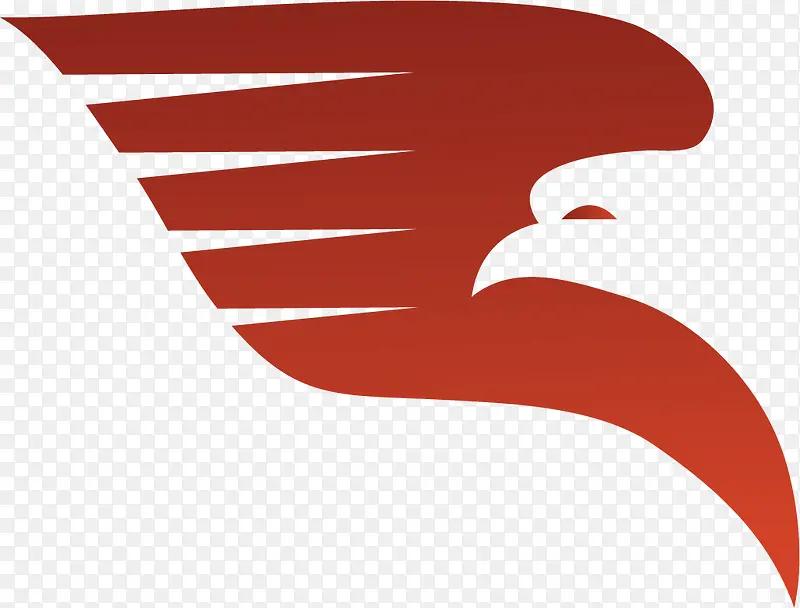 卡通扁平小鸟装饰logo设计