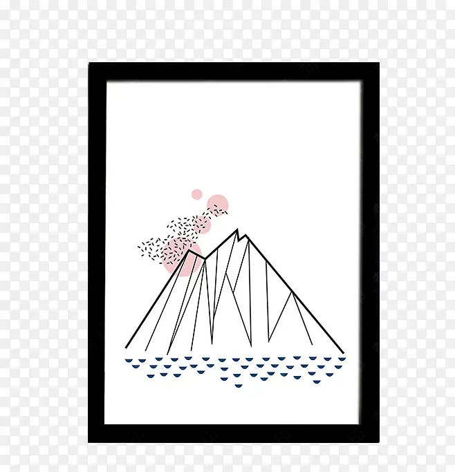简约墙壁画