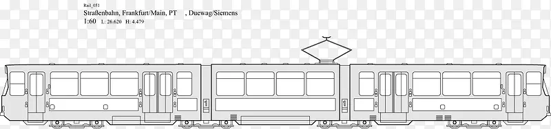 线描火车