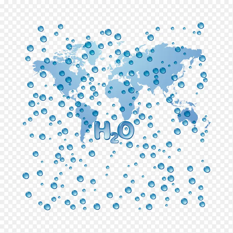 矢量地图和水珠