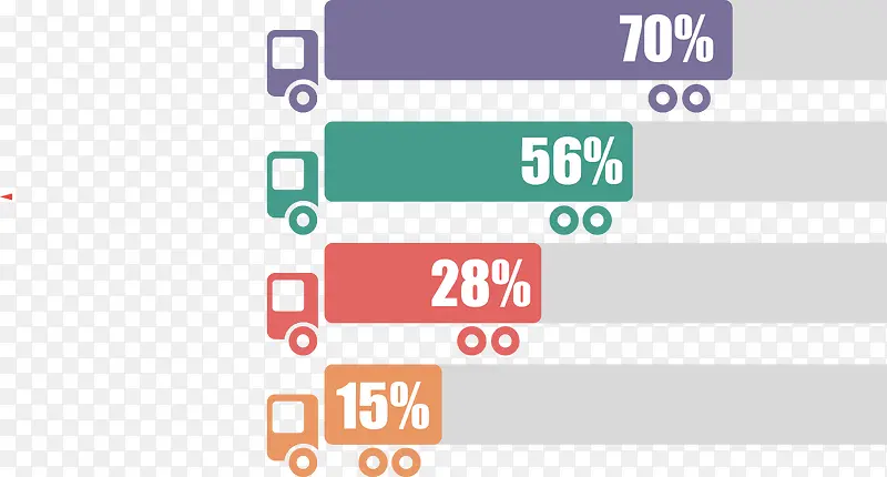 创意货车车厢条形图