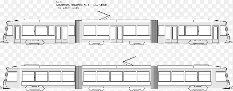 线描火车