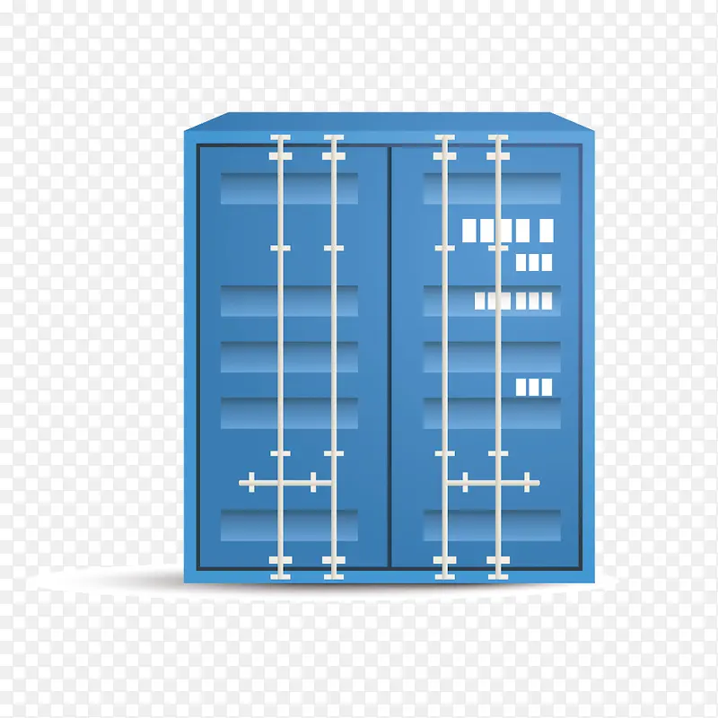 矢量货车集装箱后门