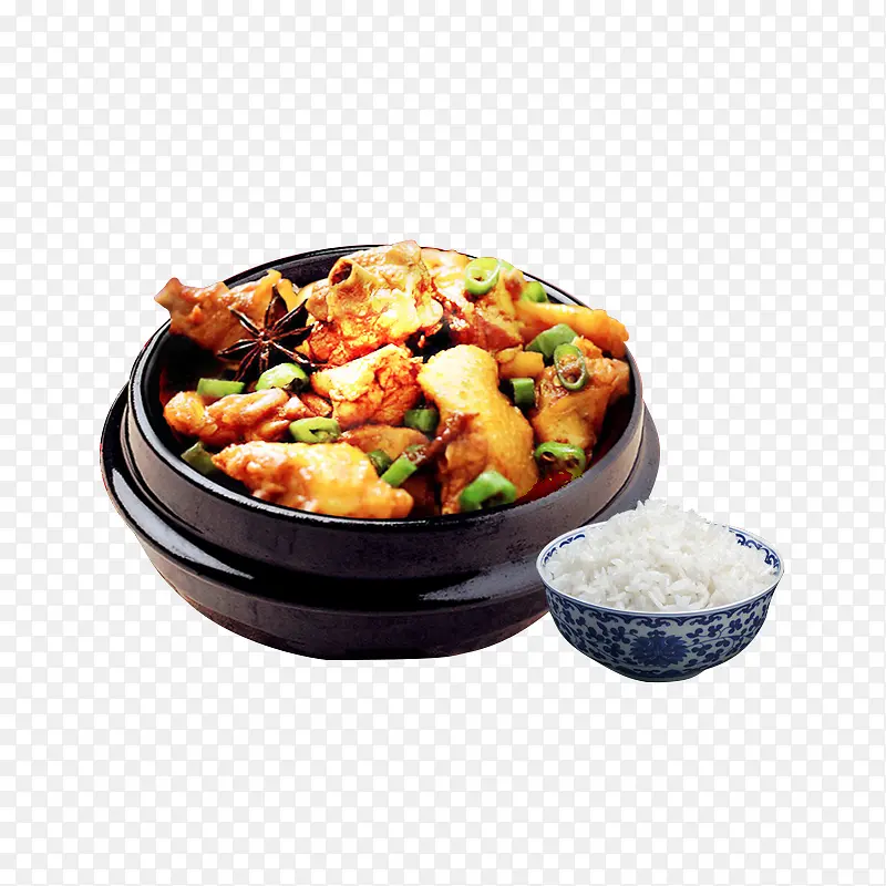 美味午餐黄焖鸡块米饭