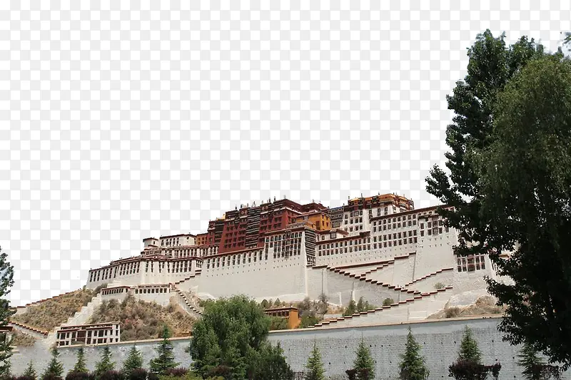 西藏布达拉宫全景