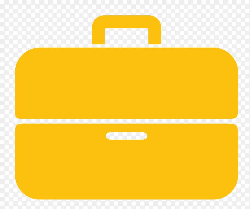 黄色的行李箱
