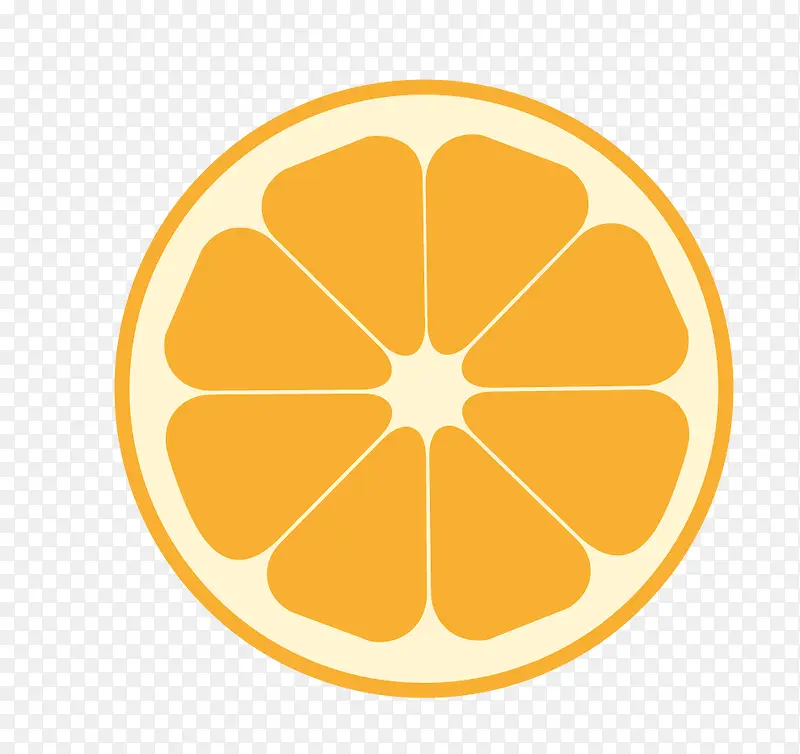 扁平化橙子