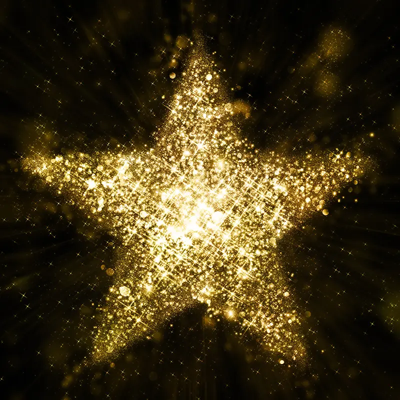 金光闪闪的五角星