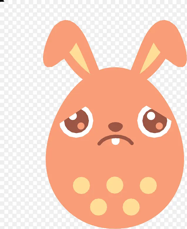 悲伤的Easter-Egg-Bunny-icons