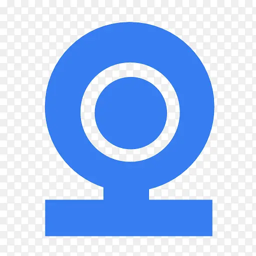 webcam blue icon