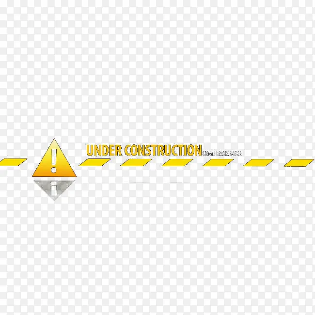 有质感的公路注意标志元素