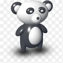 小熊猫3D卡通小动物图标