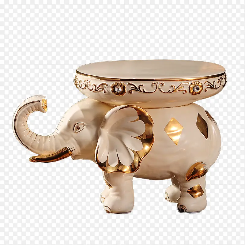 大象陶瓷换鞋凳