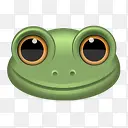 动物青蛙放大眼睛的生物
