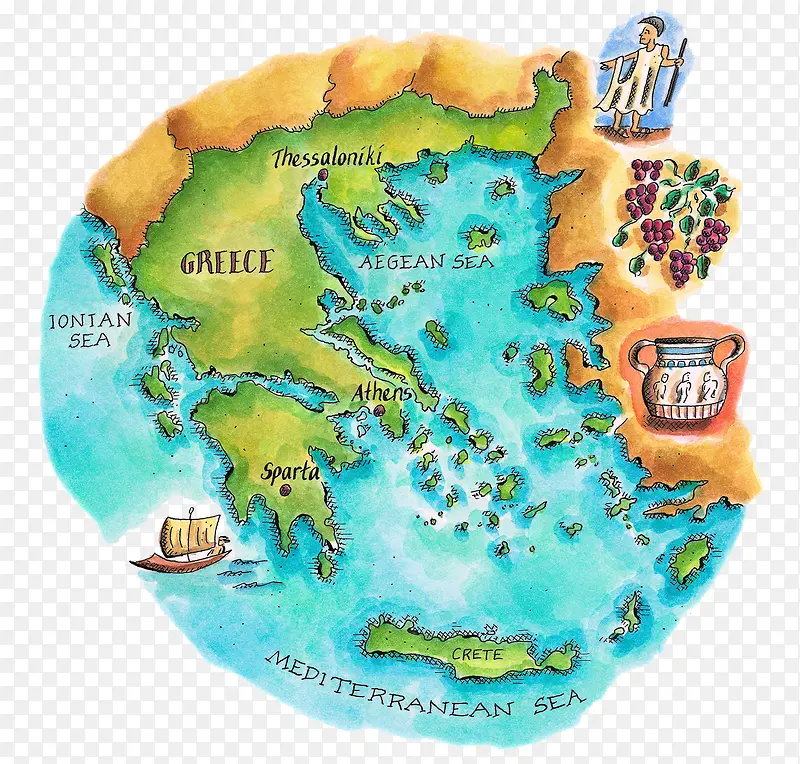 古代希腊地图