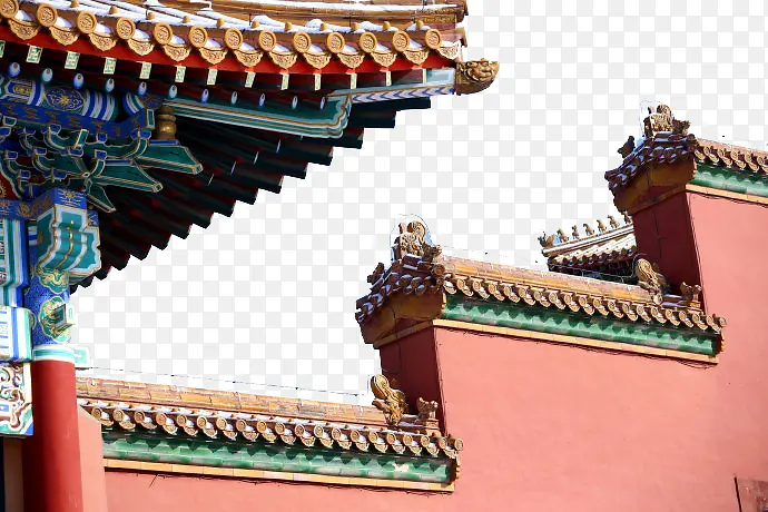 古代古典故宫角楼屋檐元素PNG图片素材下载_图片编号yezmerbr-免抠素材网