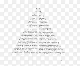 金字塔文字排版